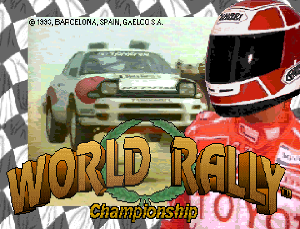 World Rally (set 1) Title Screen